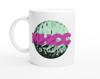 Taza de cerámica blanca de 325 ml / Diseño único / Taza de café original