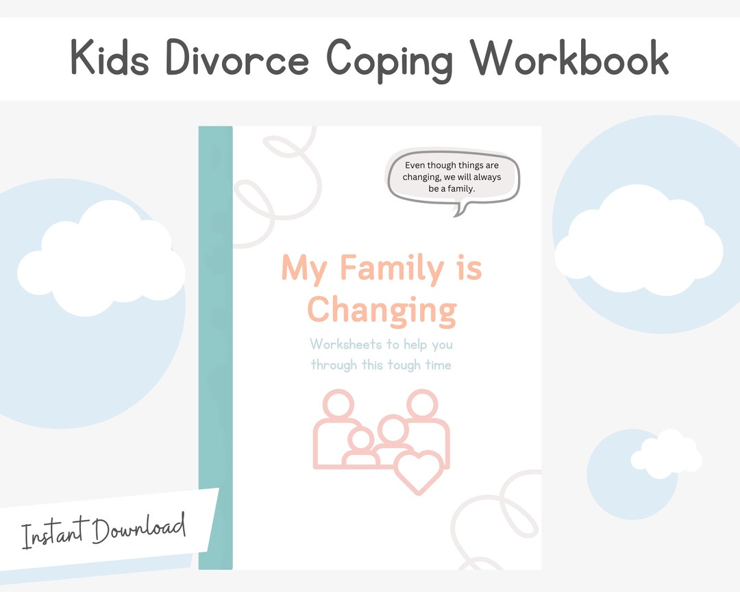 Childrens Divorce Coping Worksheets Separation Journal Coping Skills