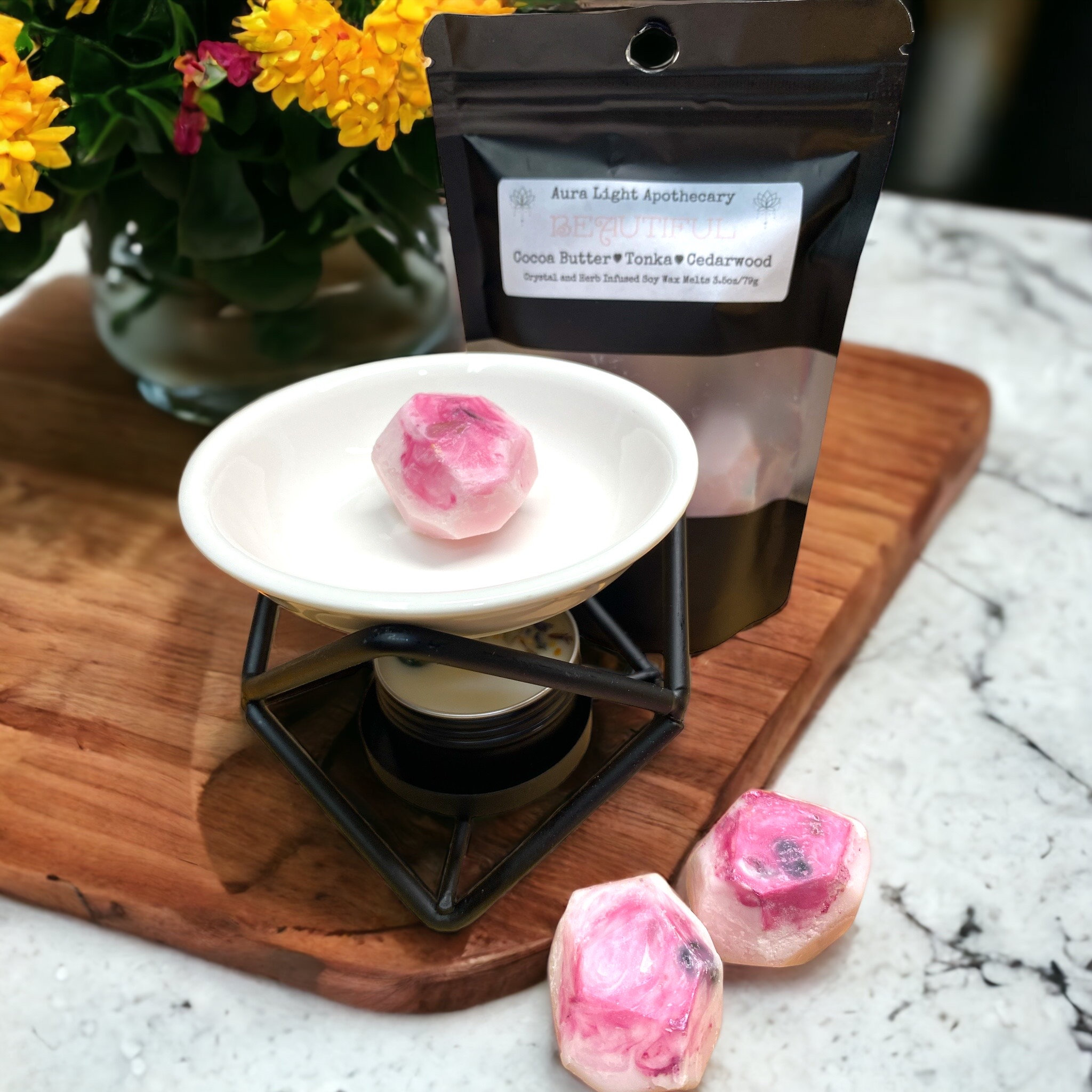 LA BELLEFÉE Wax Melts Wax Cubes, Natural Soy Wax Cubes Candle Melts,  Scented Wax Melts for Wax Warmer Mothers Day Gifts Decor, Floral of Rose