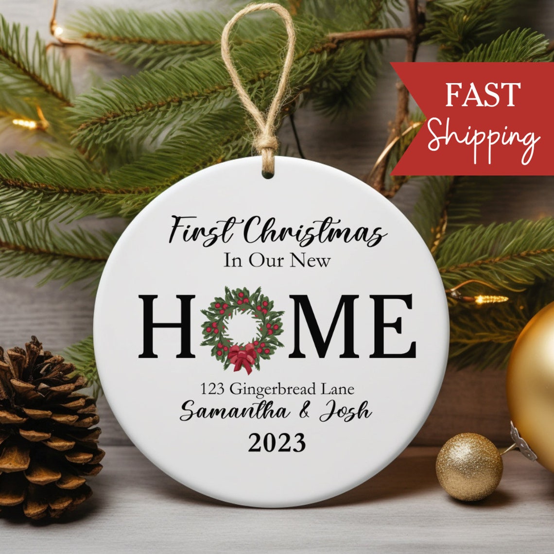 Personalized New Home Ornament New Home Ornament Etsy