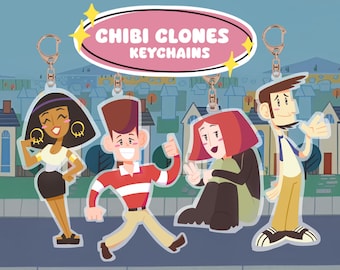 BACK IN STOCK -Chibi Clones: Clone High Keychains