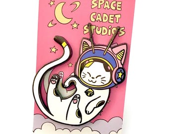 Space Cadet Cat Enamel Pin