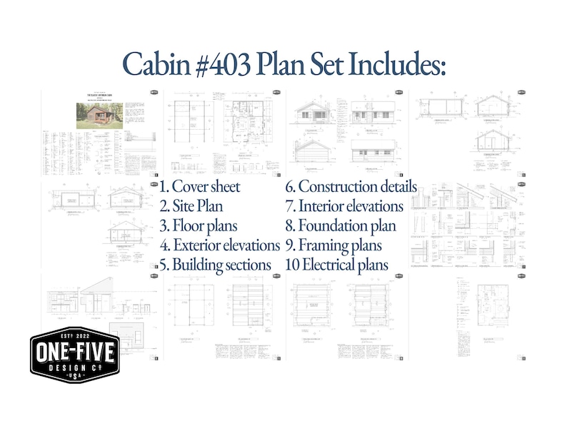 Detailed construction drawings and building sections – ready for contractor pricing. DIY-friendly, professionally drawn small home design.