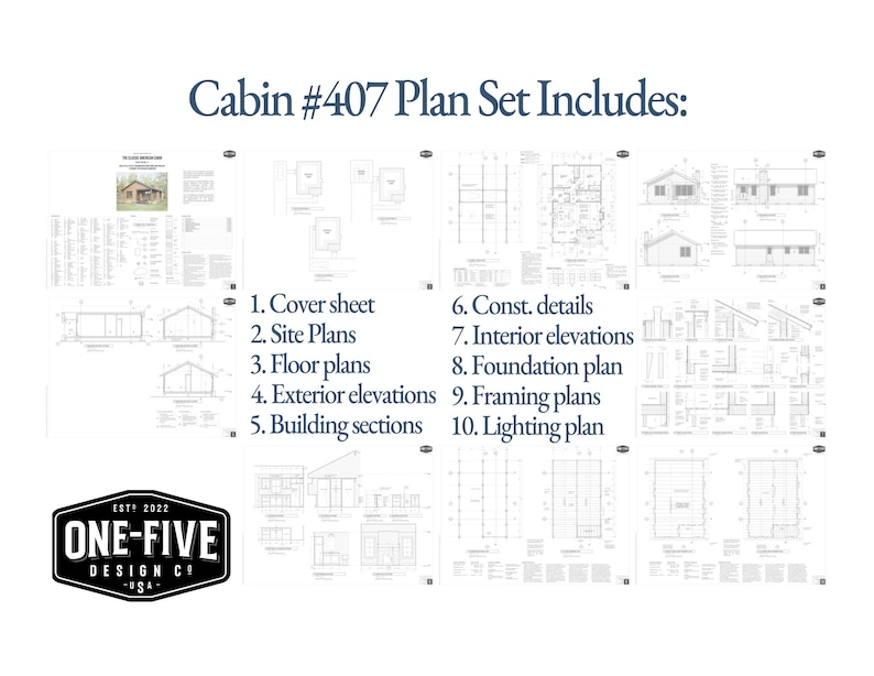 Floor plan with clear room dimensions and layout. Permit-ready construction drawings – instant download.