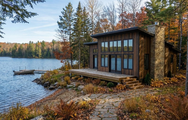 32x24 Cabin Plans with Clerestory Windows: DIY Cottage House Blueprint (PDF Download) image 13