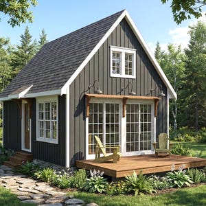 16 x 24 plattegronden kleine huisjes met vide: blauwdruk huisjes zelf maken (pdf-download)