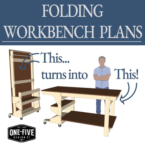 Folding Workbench Plans - PDF Instant Download