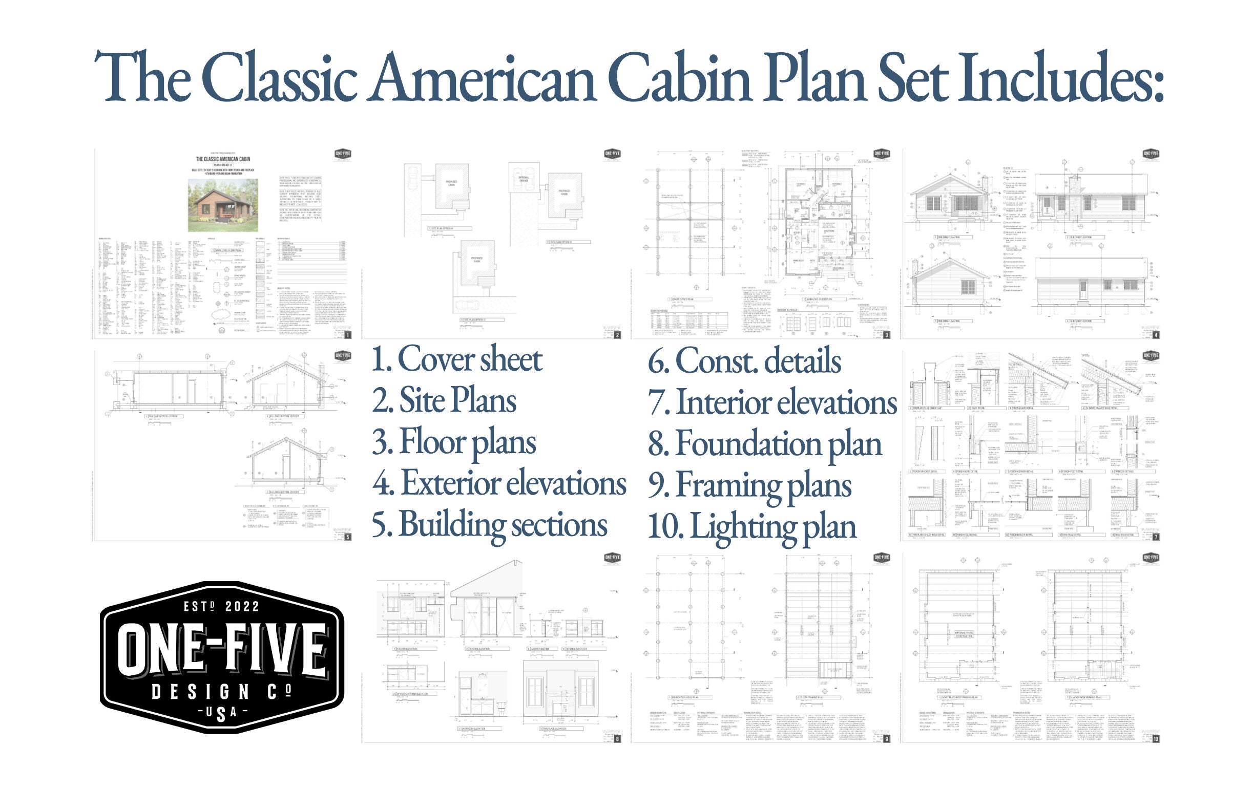 Planos de cabaña Planos en PDF de 24'x38' para una cabaña pequeña de 2 ...