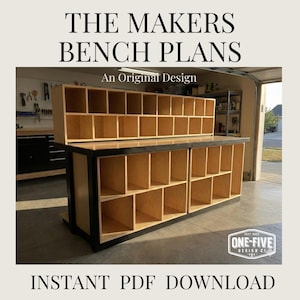 Planos de banco de trabajo para fabricantes - Descarga instantánea en PDF - Banco de trabajo de vidrieras