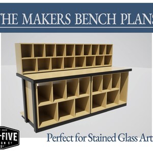 Makers Workbench Plans - PDF Instant Download - Stained Glass Workbench