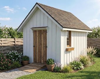 10'x12' Gable Garden Shed Plans: DIY Backyard Blueprints (PDF)