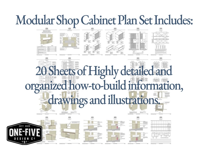 Shop Plans PDF Download Custom Storage for Garage