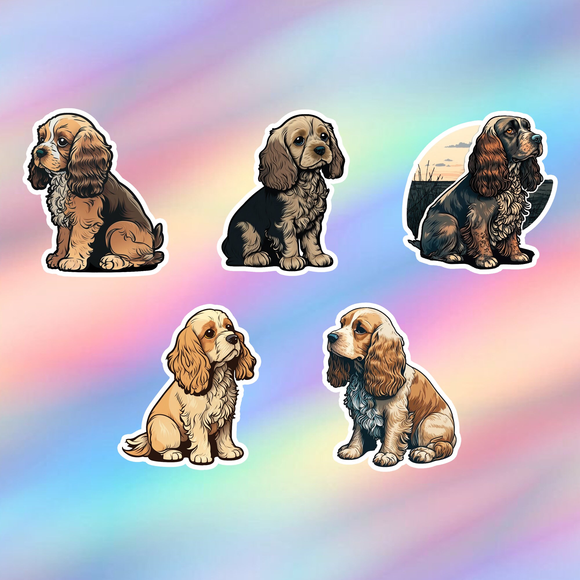 Cocker spaniel best sale stickers