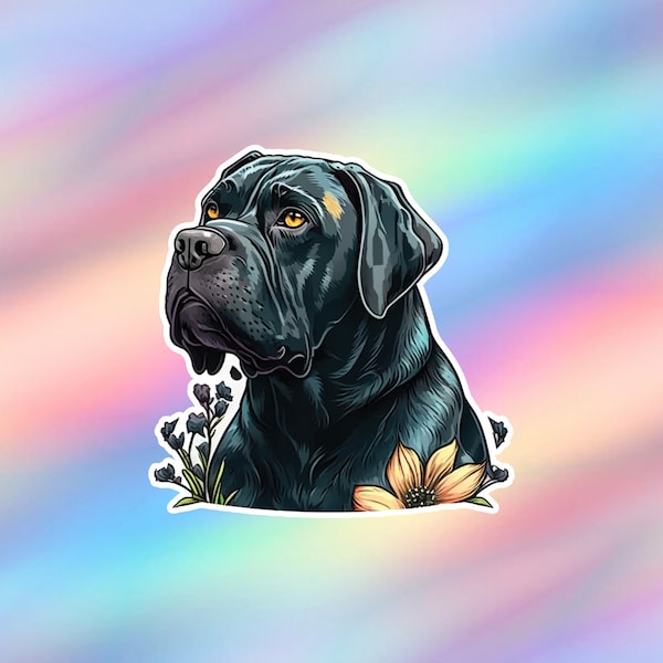 Cute Cane Corso Sticker Kawaii Cane Corso Sticker Vinyl Dog Laptop Sticker Animal Water bottle Sticker Tumbler Sticker Skateboard