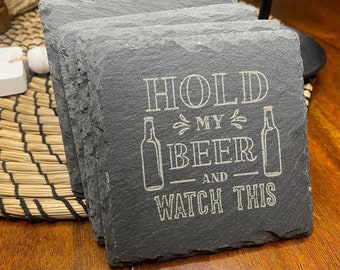 Beer themed Coasters- 4 pack
