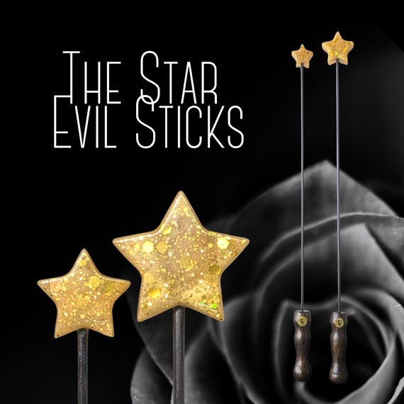 Star Evil Stick Set of Two - Etsy