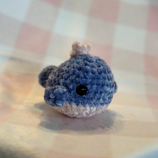 Mini Crochet Whale | Desk Pet | Amigurumi Whale