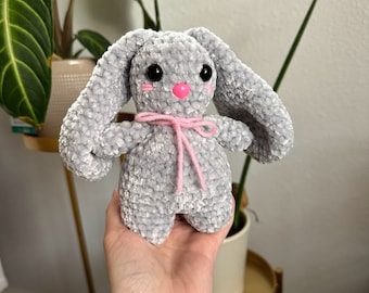Baby Bunny Crochet Plushie | cute bunny toy | Stuffed bunny | amigurumi bunny rabbit | velvet rabbit
