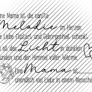 Archivo digital “Melodía de Mamá” para láser o plotter e impresión. Archivo SVG. Crea cosas hermosas con este archivo. Incluido. licencia comercial