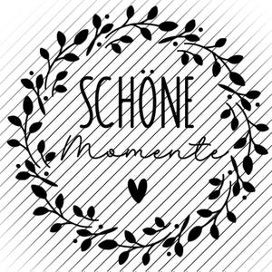 Archivo digital corona "Momentos Bellos" para plotter, láser o impresión, incluye licencia comercial, SVG, PNG,
