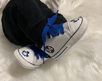 Toronto Hockey Baby Shoes, Sports Baby Shoes, Hockey Baby Shoes, Hard Sole Baby Shoes, Baby Sneakers