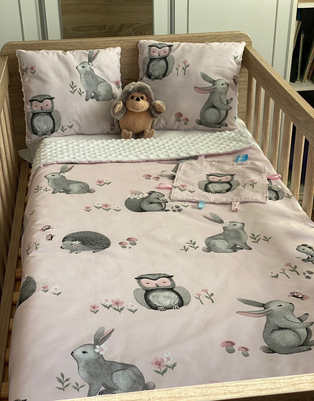 Woodland Cot Quilt Set Etsy
