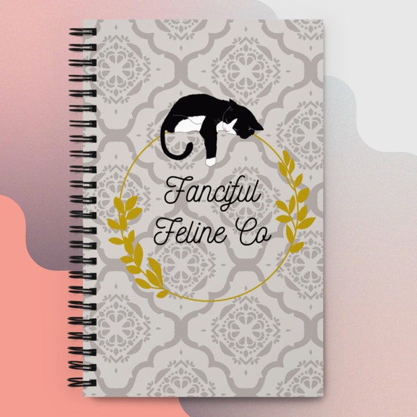 Fanciful Feline Spiral Notebook