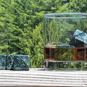 Verde Marble Whiskey Stones