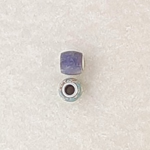 Handmade Leland Blue Beads with Sterling Silver inserts
