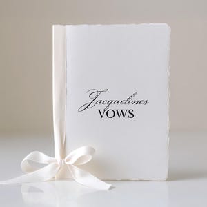 Libros de votos de Napa / Folletos de votos matrimoniales imprimibles, libros de votos de boda hechos a mano con cinta de papel, libros de votos personalizados para él y para ella, 5x7