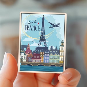 Paris Vinyl Sticker Paris Sticker, Eiffel tower, Paris sticker vintage Journal Sticker, travel ephemera, waterproof vinyl sticker