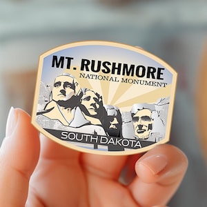 Mountain Rushmore Sticker, Retro Mt Rushmore Sticker, Mt. Rushmore Sticker, South Dakota Sticker Decal laptop sticker, car bumper