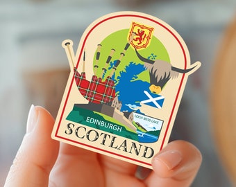 Scotland Travel Sticker: Waterproof Vinyl Scottish Decal