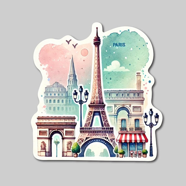 Paris Sticker - Etsy