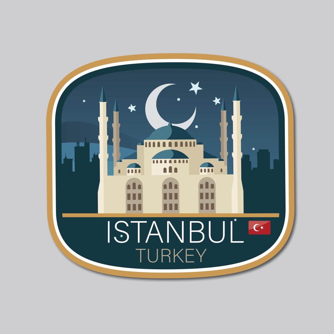 Istanbul Turkey Sticker: Waterproof Vinyl Travel Decal - Etsy