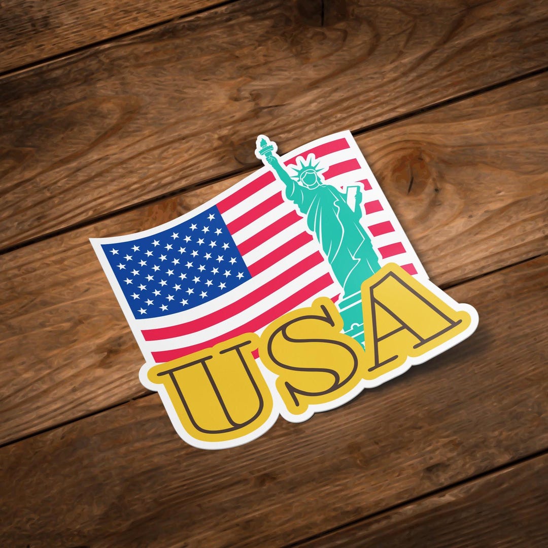 US Vinyl Sticker: Weatherproof Matte Decal for Laptop, Car, Waterbottle ...