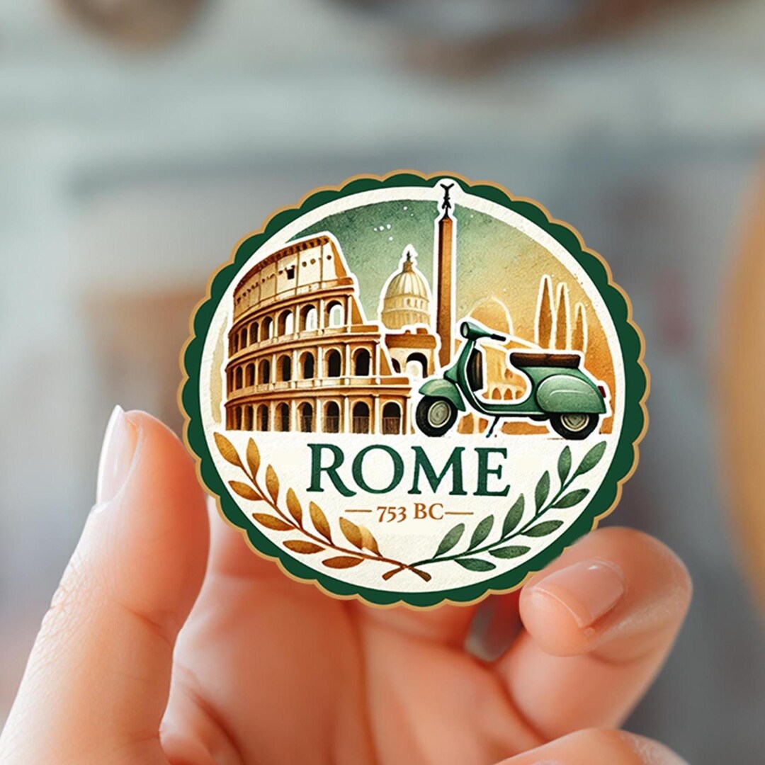 Rome Italy Sticker: Weatherproof Sticker, Travel Journal, Car Decal - Etsy