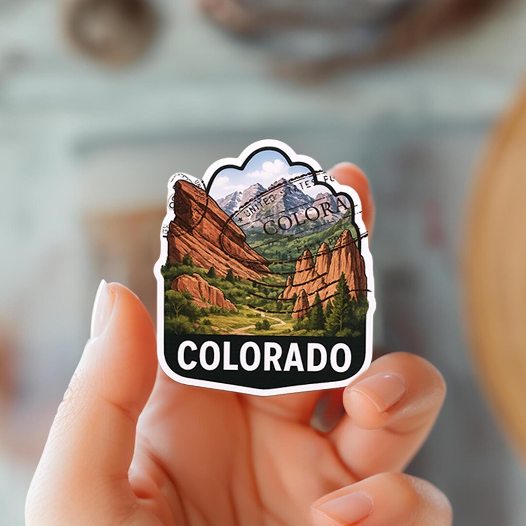 Watercolor Colorado State Sticker: Waterproof Vinyl Car Decal - Etsy