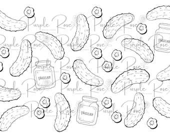 Pickle Lover Tumbler Wrap PNG