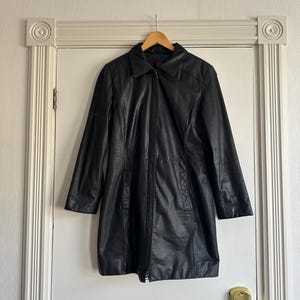 Vintage Danier Leather Jacket with A Double Zipper