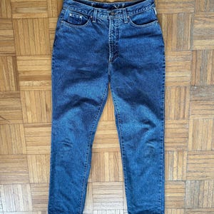Vintage 90s Versace Jeans Couture Highwaisted Straight-Leg Denim Jean Waist 29”