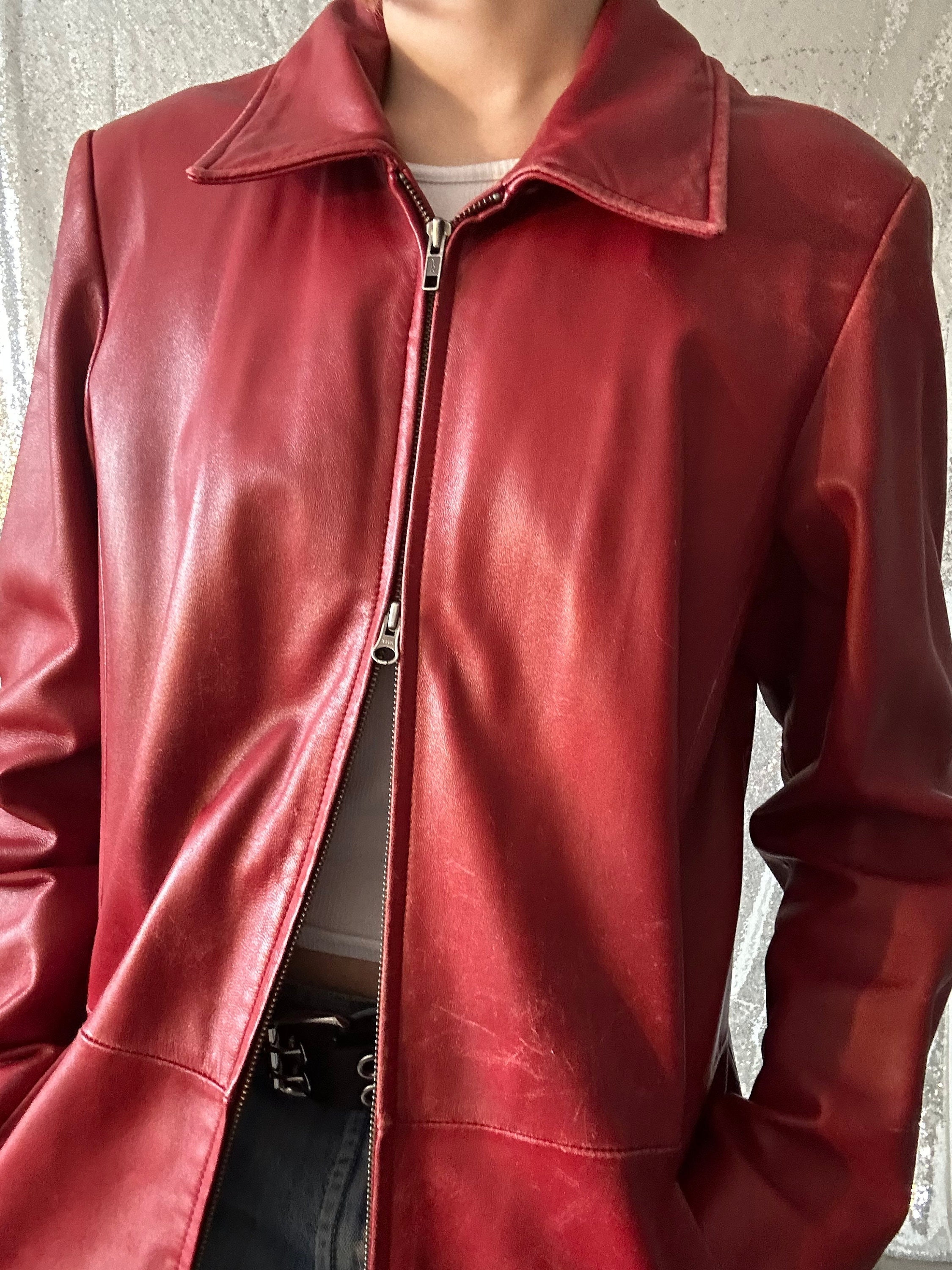 Red Jacket Zipper Etsy Singapore