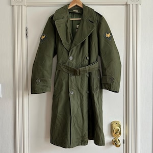 Vintage 1950’s U.S. Military Wool Lined Overcoat Size Small/Short