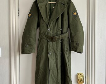 Vintage 1940s WW2 Imperial Japanese Army Wool Overcoat Military