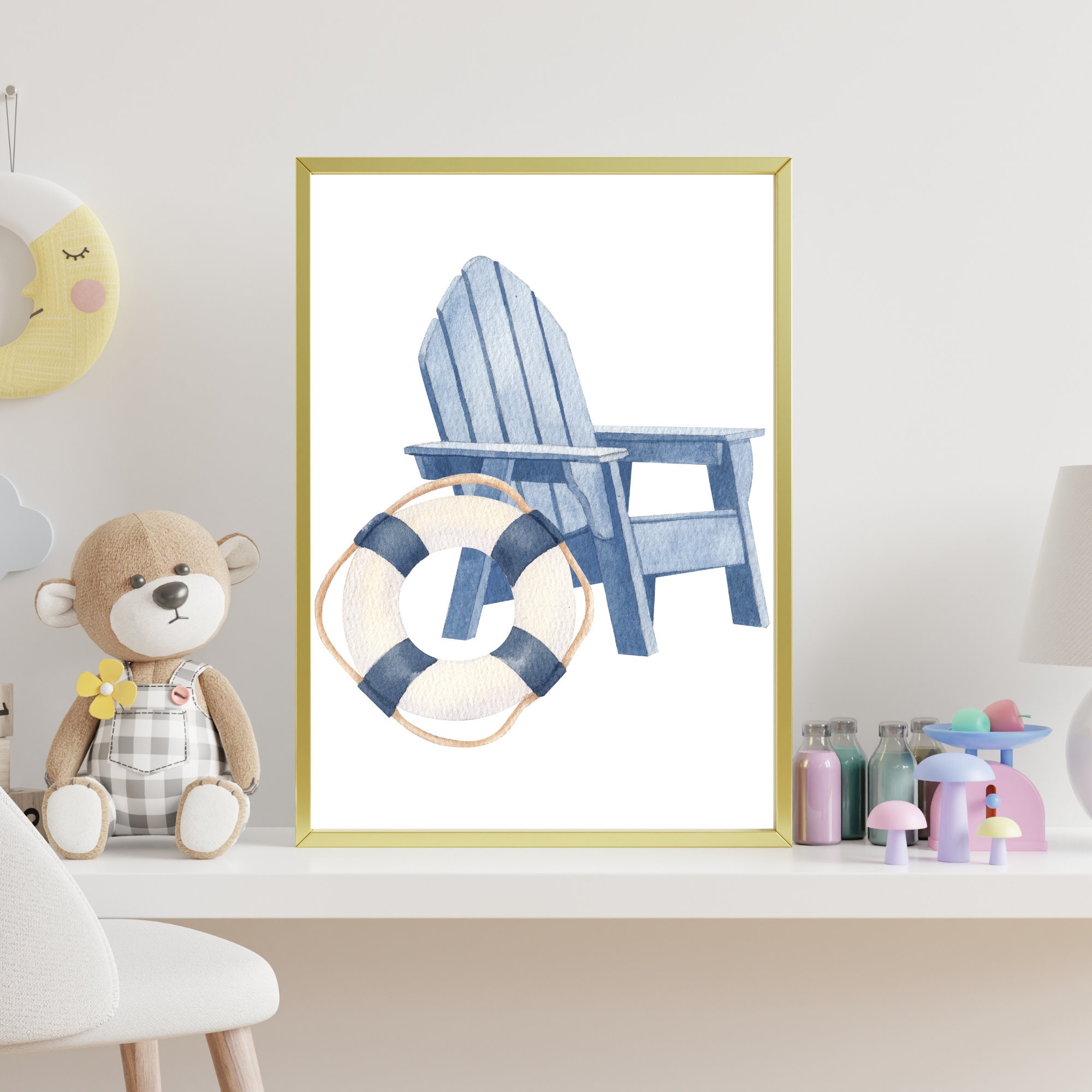 Nautical Theme Printable Beach Theme Wall Art Nursery and Etsy
