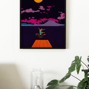 Peace & Calm After Vipassana and Full Moon Swim - Digital Art Inspired ...