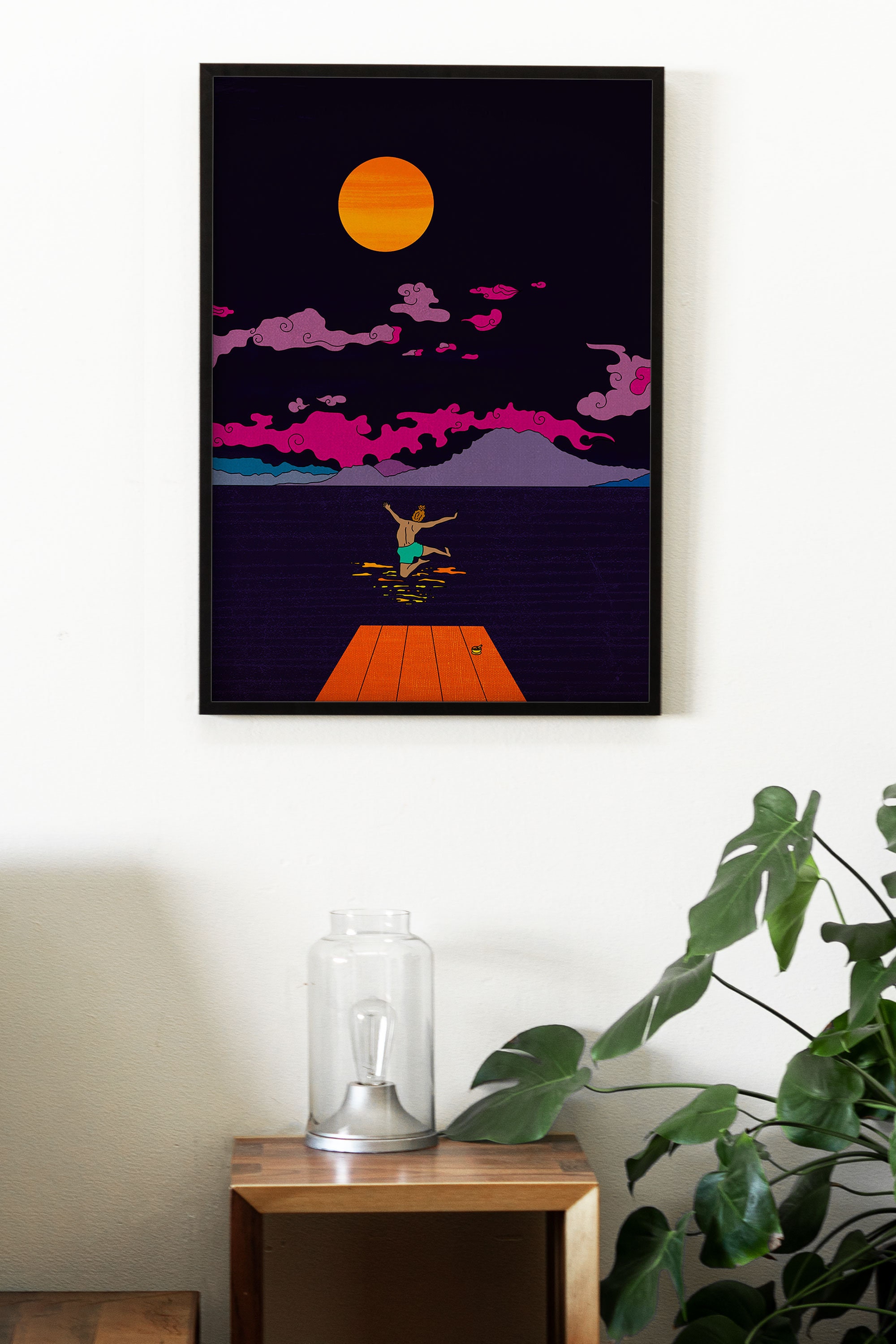 Peace & Calm After Vipassana and Full Moon Swim - Digital Art Inspired ...