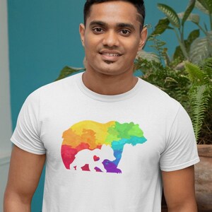 Littlelegs Pride Bear Cub T shirt Etsy