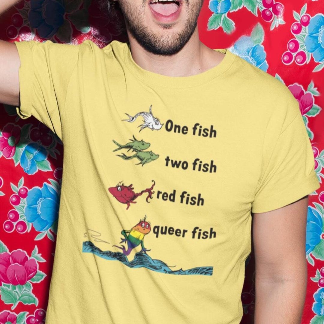 One Fish, Two Fish, Red Fish, Queer Fish T-shirt - Etsy