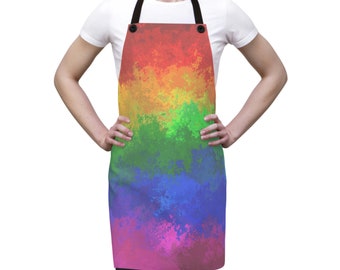 Tablier arc-en-ciel, tablier de fierté, tablier de cuisine, Queer, Gay Pride, Gay, LGBTQ, Pride Gifts